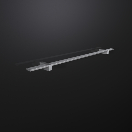 Edelstahlhandlauf Q Line - Rechteckrohr 40x10 bis 5,0 m (4 Konsolen)