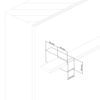Edelstahlhandlauf Q Line - Rechteckrohr 40x10 bis 5,0 m (4 Konsolen)