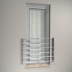 Edelstahl Fenstergitter Q Line - 6 fach Flach 35x5 (auf Fassade)