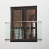 Edelstahl Glasbrüstung - VISIO - 2200 (für Glas 8,76mm)