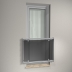 Edelstahl Fenstergitter R Line - ESG grau (auf Fassade)