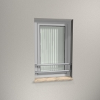 Edelstahl Fensterstange R Line - Doppelrohr Ø33,7...