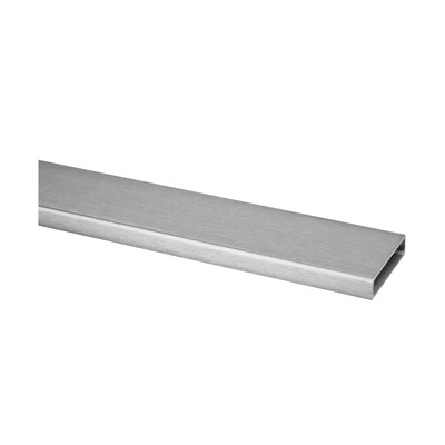 Rechteckrohr - 40x10x1,5 (V2a) Korn 240  - Lmax 5,0m