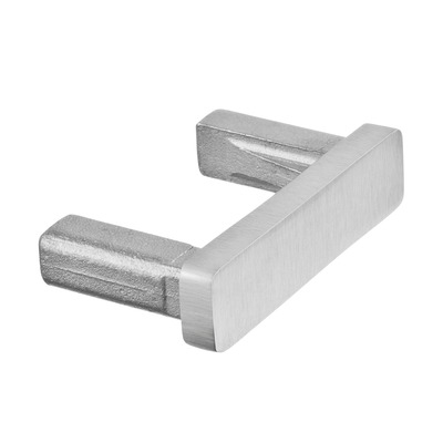 Abdeckkappe - flach (Einsteckkappe) - V2a - für Rechteckrohr 40x10x1,5
