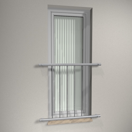 CLASSIC5 Französischer Balkon – Edelstahl-Stabgeländer, Balkongitter Aus Alu & Edelstahl