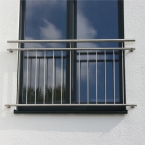 Edelstahl Fenstergitter (französischer Balkon) - R...
