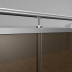 Edelstahlgeländer R Line ESG Parsol bronze in U - Schienen bis 3800mm (4 Pfosten) 2.3 vorgesetzt "um die Rinne"